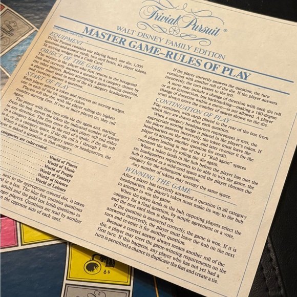 Disney Trivial Pursuit Family Edition - Vintage - Picture 5 of 16